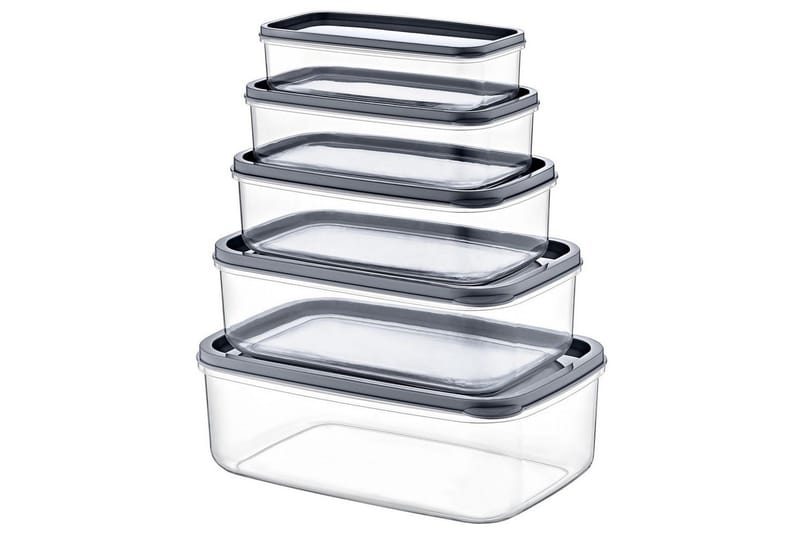 Förvaringslådeset (10 delar) Quantis Transparent - Ivory - Förvaring - Småförvaring - Förvaringsburk - Förvaringsask