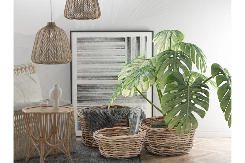 Epinal Korgset - Grå - Förvaring - Småförvaring - Förvaringskorgar - Flätad korg & rottingkorg