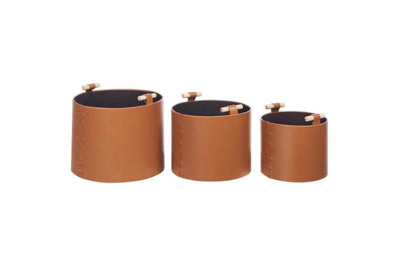 Korg Aram set om 3 Brun - Brun - Förvaring - Småförvaring - Förvaringskorgar - Flätad korg & rottingkorg