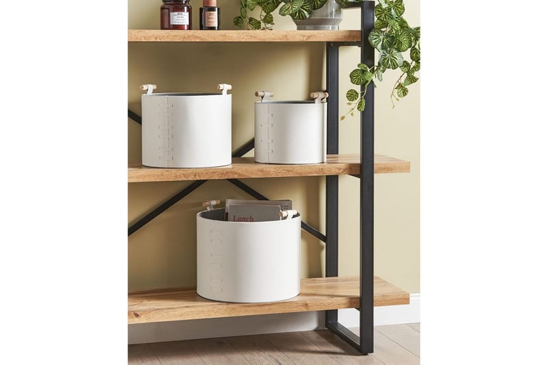 Korg Aram set om 3 Vit - Vit - Förvaring - Småförvaring - Förvaringskorgar - Flätad korg & rottingkorg