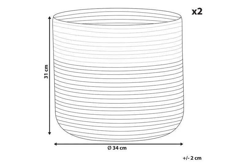 Korg Ardesen set om 2 - Förvaring - Småförvaring - Förvaringskorgar - Flätad korg & rottingkorg