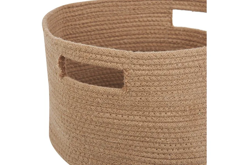 Korg Chiniot set om 2 Beige/naturlig - Beige/naturlig - Förvaring - Småförvaring - Förvaringskorgar - Flätad korg & rottingkorg