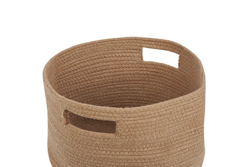 Korg Chiniot set om 2 Beige/naturlig - Beige/naturlig - Förvaring - Småförvaring - Förvaringskorgar - Flätad korg & rottingkorg