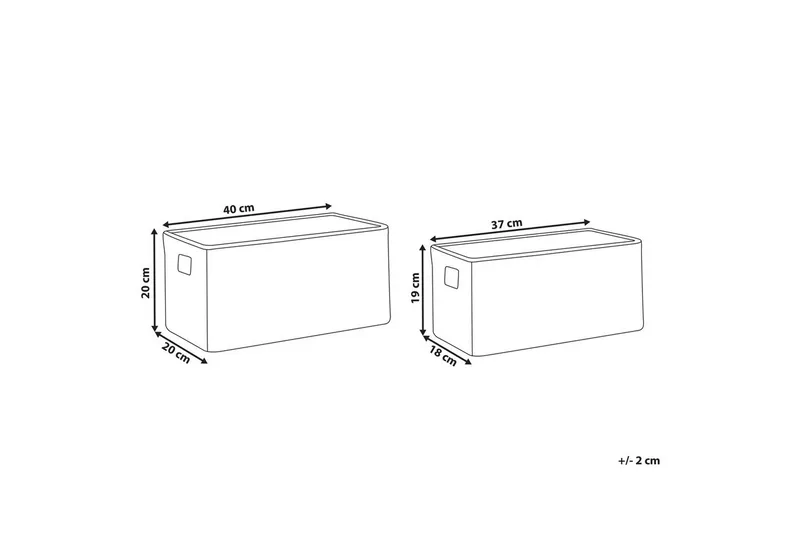 Korg Dongha set om 2 - Förvaring - Småförvaring - Förvaringskorgar - Flätad korg & rottingkorg