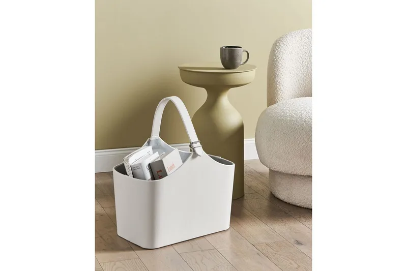 Korg Elam Ljusgrå - Ljusgrå - Förvaring - Småförvaring - Förvaringskorgar - Flätad korg & rottingkorg