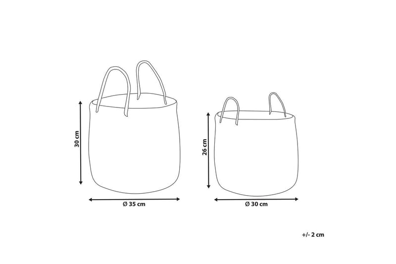 Korg Halong set om 2 - Förvaring - Småförvaring - Förvaringskorgar - Flätad korg & rottingkorg