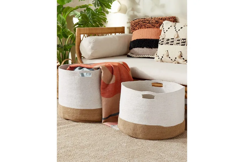 Korg Kahan set om 2 - Förvaring - Småförvaring - Förvaringskorgar - Flätad korg & rottingkorg