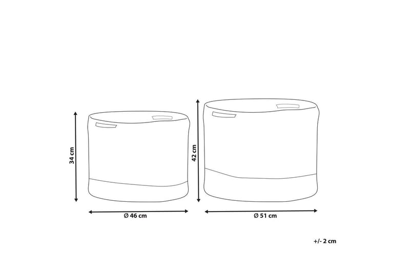 Korg Kahan set om 2 - Förvaring - Småförvaring - Förvaringskorgar - Flätad korg & rottingkorg