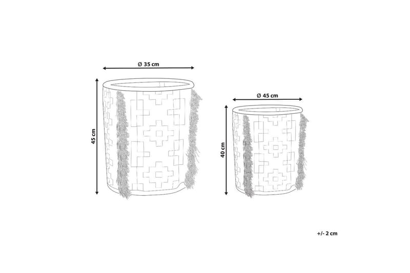 Korg Kalai set om 2 - Förvaring - Småförvaring - Förvaringskorgar - Flätad korg & rottingkorg