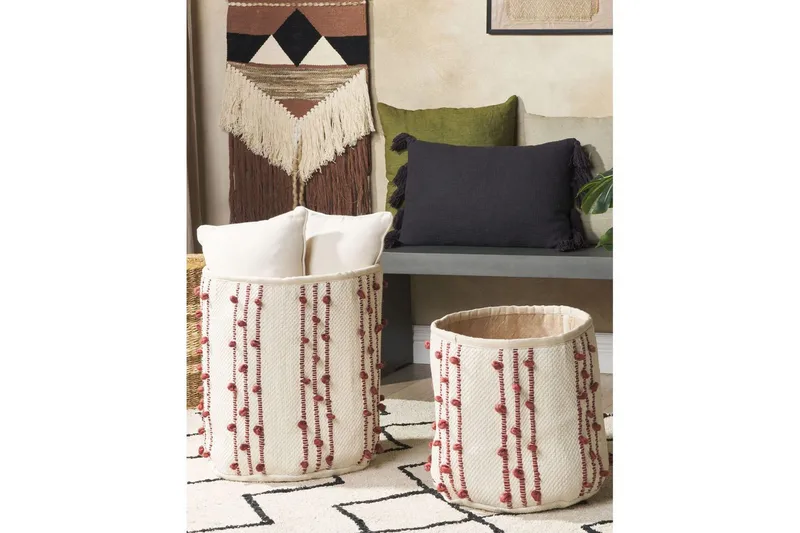 Korg Khel set om 2 - Förvaring - Småförvaring - Förvaringskorgar - Flätad korg & rottingkorg