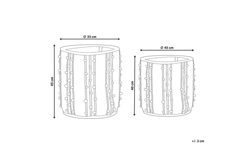 Korg Khel set om 2 - Förvaring - Småförvaring - Förvaringskorgar - Flätad korg & rottingkorg
