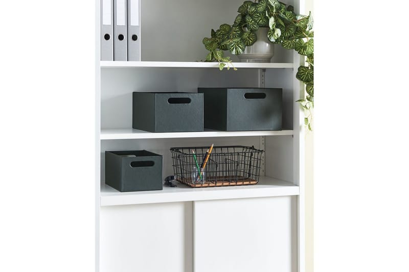 Korg Larsa set om 3 Grå - Grå - Förvaring - Småförvaring - Förvaringskorgar - Flätad korg & rottingkorg