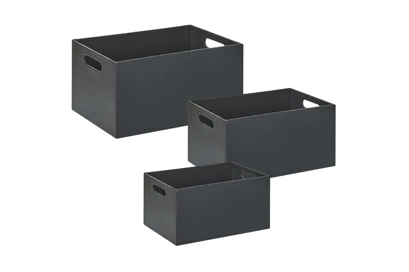 Korg Larsa set om 3 Grå - Grå - Förvaring - Småförvaring - Förvaringskorgar - Trådkorg