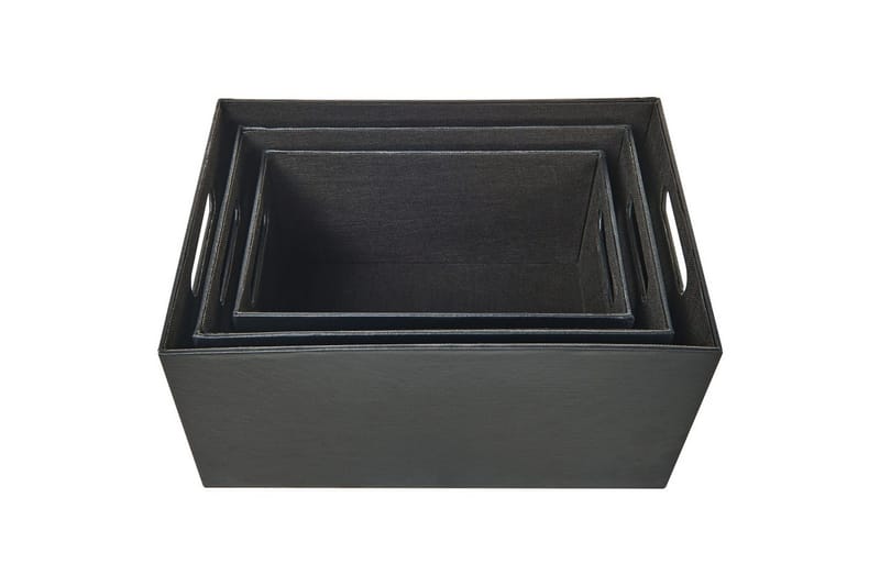 Korg Larsa set om 3 Grå - Grå - Förvaring - Småförvaring - Förvaringskorgar - Flätad korg & rottingkorg