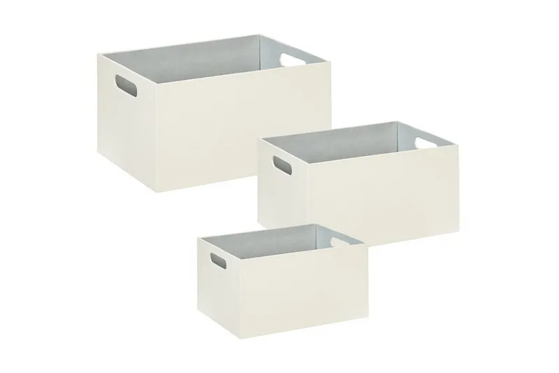 Korg Larsa set om 3 Vit, Vit