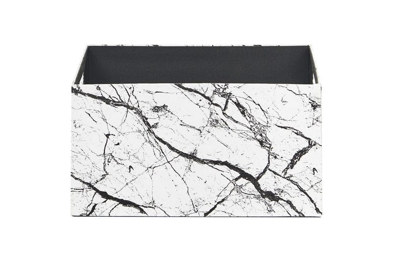 Korg Larsa set om 3 Vit/Svart - Vit/Svart - Förvaring - Småförvaring - Förvaringskorgar - Flätad korg & rottingkorg