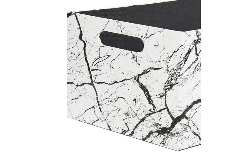 Korg Larsa set om 3 Vit/Svart - Vit/Svart - Förvaring - Småförvaring - Förvaringskorgar - Flätad korg & rottingkorg