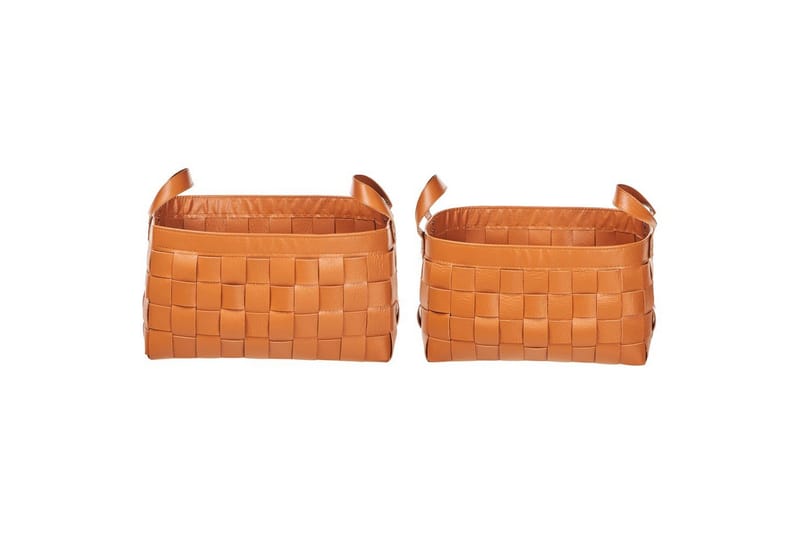 Korg Sippar set om 2 Brun - Brun - Förvaring - Småförvaring - Förvaringskorgar - Flätad korg & rottingkorg