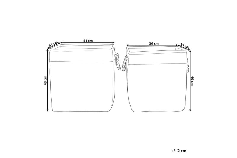 Korg Tugul set om 2 - Förvaring - Småförvaring - Förvaringskorgar - Flätad korg & rottingkorg
