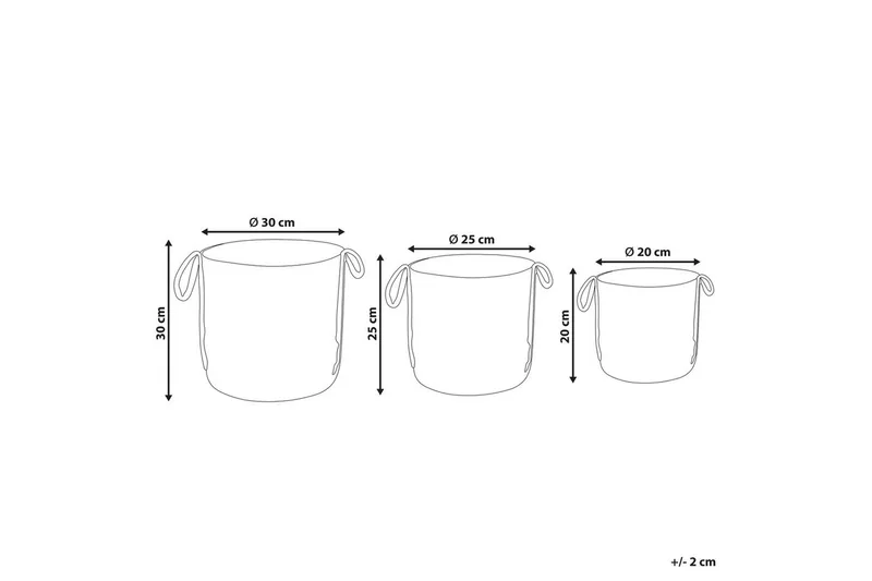Korg Wadh set om 3 - Förvaring - Småförvaring - Förvaringskorgar - Flätad korg & rottingkorg