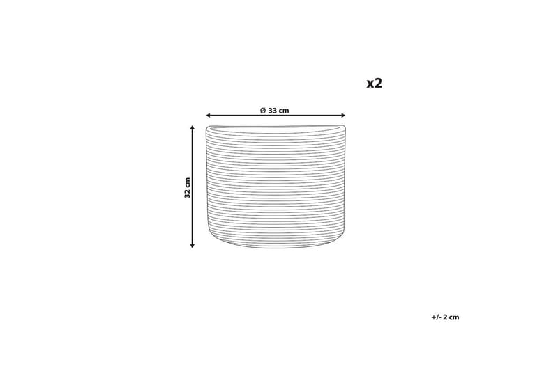 Korg Yerkoy set om 2 - Förvaring - Småförvaring - Förvaringskorgar - Flätad korg & rottingkorg