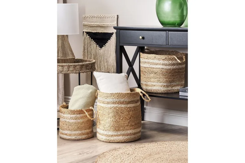 Korg Zhob set om 3 - Förvaring - Småförvaring - Förvaringskorgar - Flätad korg & rottingkorg