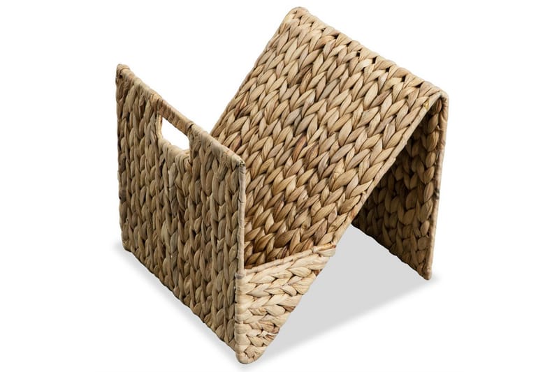 Tidningshållare vattenhyacint 31x31x31 cm - Brun - Förvaring - Småförvaring - Förvaringskorgar - Flätad korg & rottingkorg