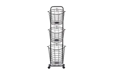 Ayapal Metallställ 37 cm 3 Korgar - Svart - Förvaring - Småförvaring - Förvaringskorgar - Trådkorg