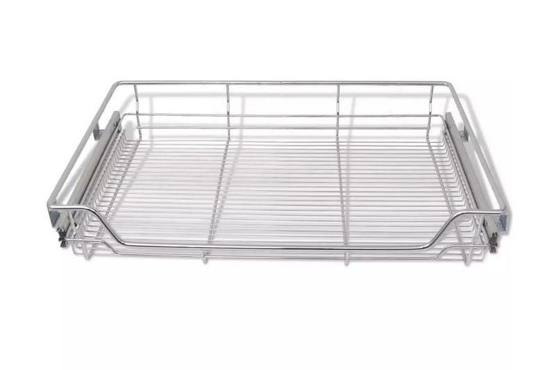 Utdragbara trådkorgar 2 st silver 800 mm - Silver - Förvaring - Småförvaring - Förvaringskorgar - Trådkorg