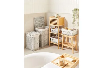 Tvättkorgar Ella Vit - Vit - Hus & renovering - Kök & bad - Badrum - Badrumstillbehör