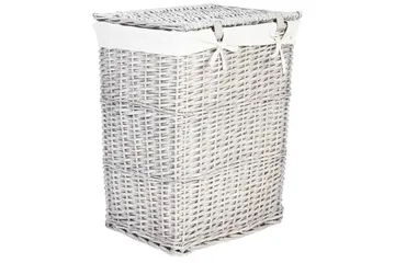 Tvättkorgar Ella Vit - Vit - Hus & renovering - Kök & bad - Badrum - Badrumstillbehör