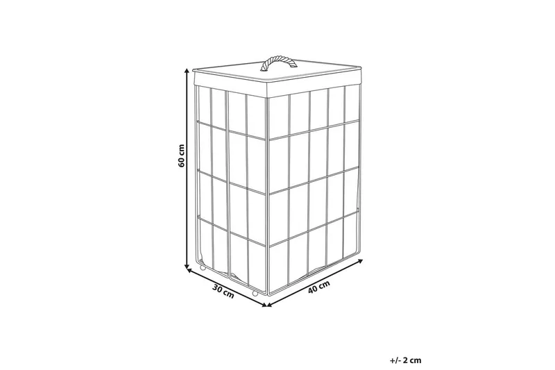 Tvättkorgar Mirissa Svart/vit/ljus trä - Svart/vit/ljus trä - Hus & renovering - Kök & bad - Badrum - Badrumstillbehör