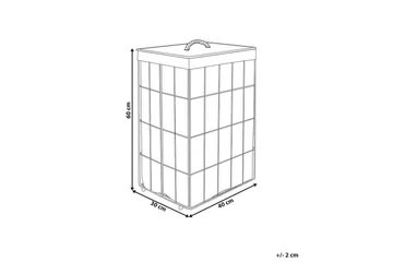 Tvättkorgar Mirissa Svart/vit/ljus trä - Svart/vit/ljus trä - Hus & renovering - Kök & bad - Badrum - Badrumstillbehör