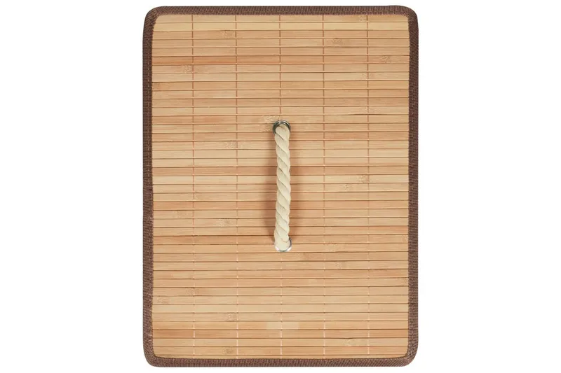 Tvättkorgar Mirissa Svart/vit/ljus trä - Svart/vit/ljus trä - Hus & renovering - Kök & bad - Badrum - Badrumstillbehör