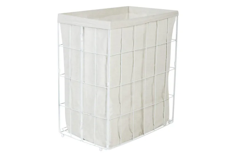 Tvättkorgar Mirissa Vit/ljust trä - Vit/ljust trä - Hus & renovering - Kök & bad - Badrum - Badrumstillbehör