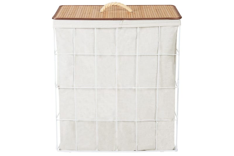 Tvättkorgar Mirissa Vit/ljust trä - Vit/ljust trä - Hus & renovering - Kök & bad - Badrum - Badrumstillbehör