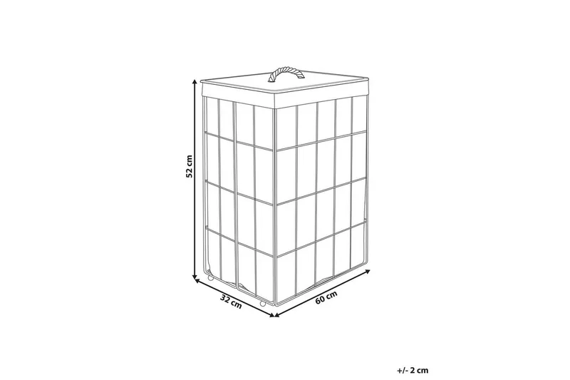 Tvättkorgar Mirissa Vit/ljust trä - Vit/ljust trä - Hus & renovering - Kök & bad - Badrum - Badrumstillbehör