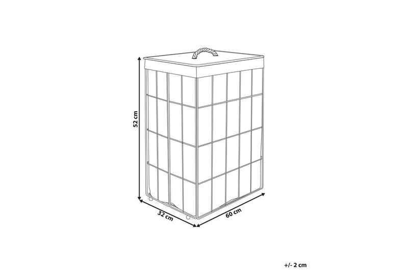 Tvättkorgar Mirissa Vit/ljust trä - Vit/ljust trä - Hus & renovering - Kök & bad - Badrum - Badrumstillbehör