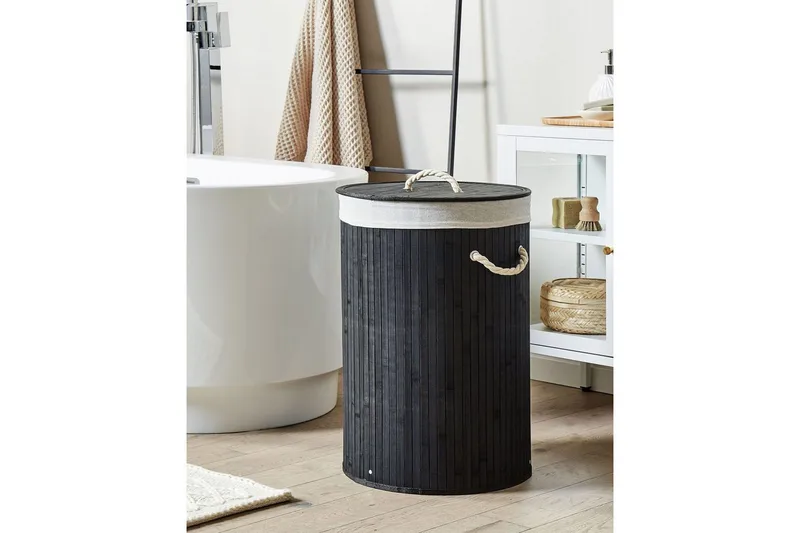 Tvättkorgar Sannar Svart/Vit - Svart/Vit - Hus & renovering - Kök & bad - Badrum - Badrumstillbehör