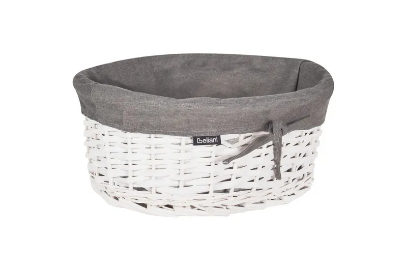 Tvättkorgar Vakari Grå/vit - Grå/vit - Förvaring - Småförvaring - Förvaringskorgar - Flätad korg & rottingkorg
