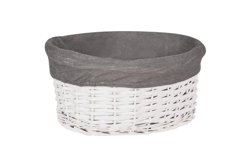 Tvättkorgar Vakari Grå/vit - Grå/vit - Förvaring - Småförvaring - Förvaringskorgar - Flätad korg & rottingkorg