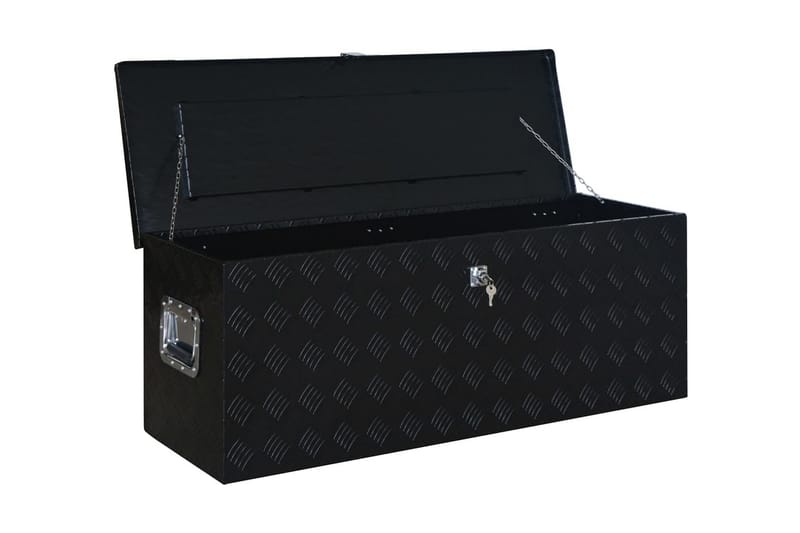 Aluminiumlåda 1085x370x400 mm svart - Svart - Förvaring - Småförvaring - Förvaringslåda