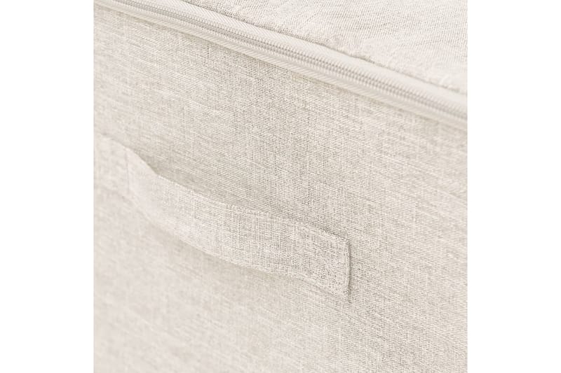Förvaringslåda 2 st tyg 43x34x23 cm gräddvit - Vit - Förvaring - Småförvaring - Förvaringslåda