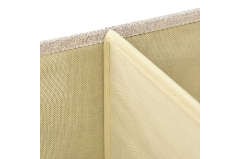 Förvaringslåda 2 st tyg 50x30x25 cm gräddvit - Vit - Förvaring - Småförvaring - Förvaringslåda