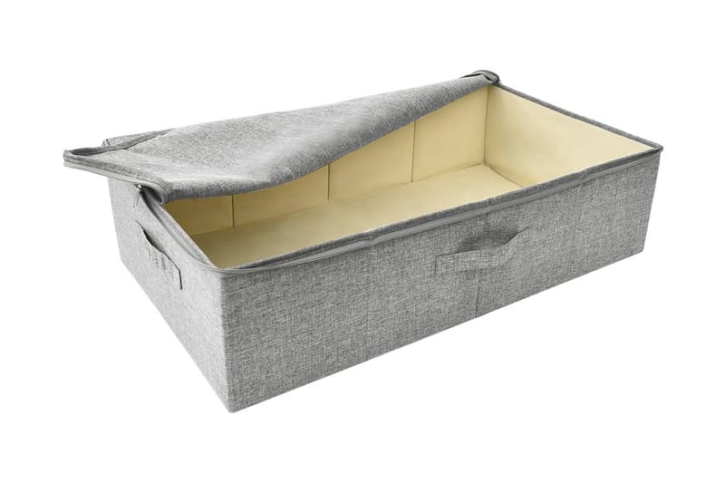 Förvaringslåda tyg 70x40x18 cm grå - Grå - Förvaring - Småförvaring - Förvaringslåda
