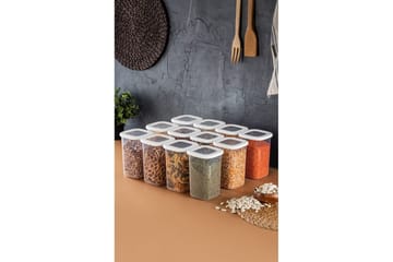 Förvaringslådeset (12 delar) Harrowen Vit - Vit - Förvaring - Småförvaring - Förvaringslåda - Plastback & plastlåda
