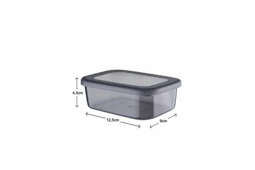 Förvaringslådeset (12 delar) Ornel Antracit - Antracit - Förvaring - Småförvaring - Förvaringslåda - Plastback & plastlåda