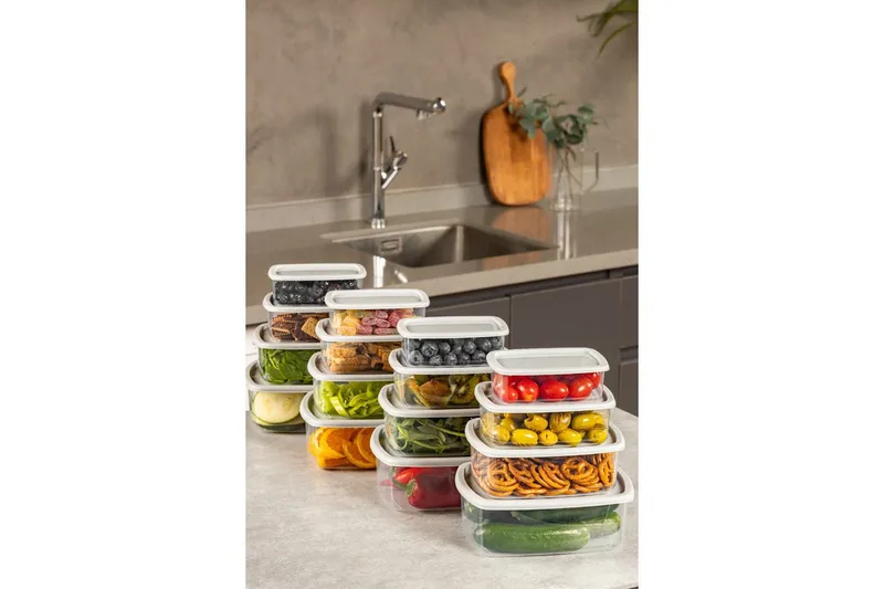 Förvaringslådeset (16 delar) Rasalas16 Grå, Grå