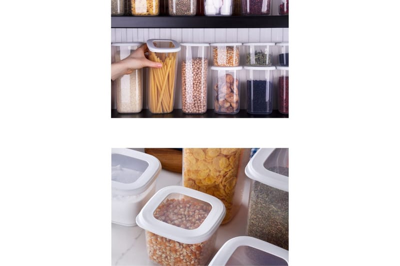 Förvaringslådeset (18 delar) Avanna Vit - Vit - Förvaring - Småförvaring - Förvaringslåda - Plastback & plastlåda