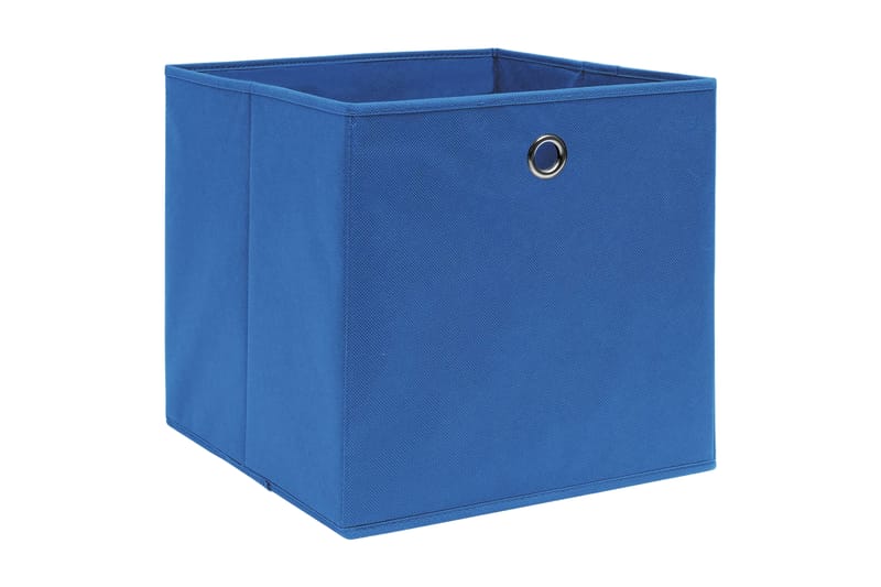 Förvaringslådor 10 st blå 32x32x32 cm tyg - Blå - Förvaring - Småförvaring - Förvaringslåda